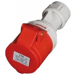 Base aerea cetac 4p-3p+t- 32a ip44 roja