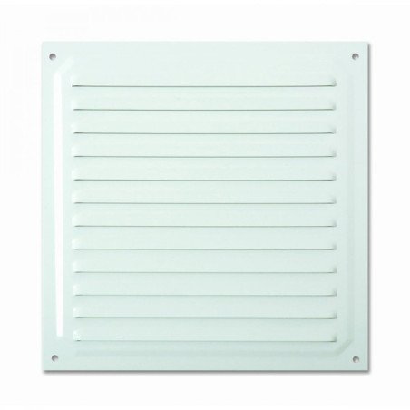 Rejilla de ventilacion 20x20 cm lacado blanco