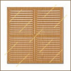 Rejilla de ventilacion 30x30 cm madera clara