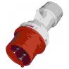 Clavija cetac 4p-3p+t- 16a ip44 roja