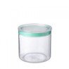 Bote cocina con rosca 1.0lt transparente verde tatay