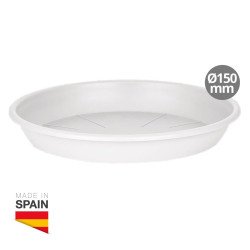 Plato maceta pomara 15 cm blanco