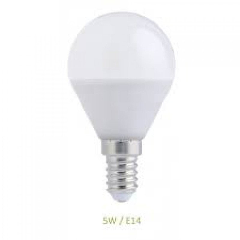 Lampara led e14 / 5.0w esferica luz natural 4200k