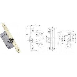 Picaporte w170 rhl latonado