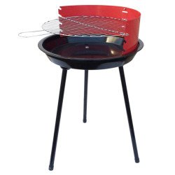 Barbacoa portatil acero para carbon 460x710 mm