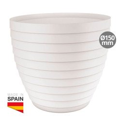 Maceta jardin pomara 15cm blanco