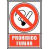 Señal pvc prohibido fumar